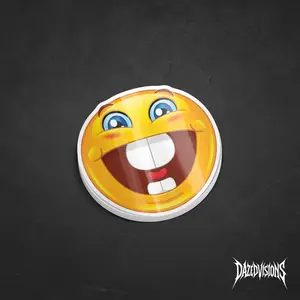 Buck Tooth goofy ahh emoji Sticker 5 inch wide