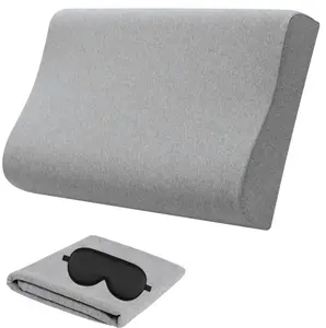 Eucoz Replacement Pillow CaseZippered Pillow Cover for Memory Foam Neck PillowSoft Cotton Pillow Protector for Neck Cervical PillowLatex Pillow