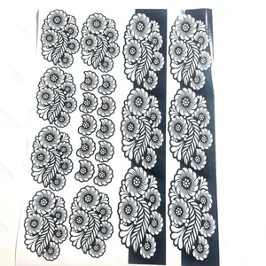 Henna Stencils Complete Set Palm backhands Feet Fingers Design for Temporary Henna Tattoos