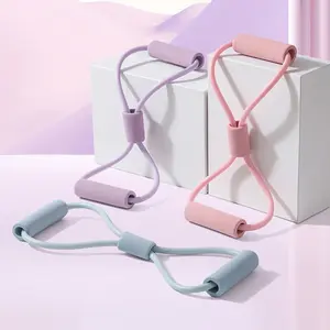 8 Figure Pull Female Back Exercise Stretch Elastic Belt Yoga Stretch Chest Protector 8 Figure Open Shoulder Beauty Back Pull Rope