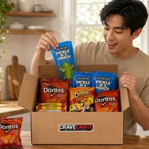 Pickle Crate Snack Box, 15 Count Pickle Variety Pack by CraveCrate