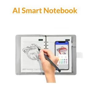 AI Digital Notebook & Smart Pen - AI Powered Speech to Text Translation, Digital Notetaking for Office & College Students AI art Rendering - Export PDF/DOC/SVG/PNG - Perfect Gift for Artists & Professionals