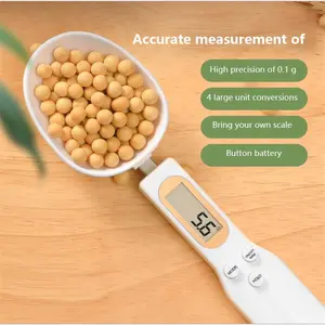 High Precision Digital Weighing Spoon, Portable Electronic Kitchen Measuring Tool for Coffee Powder, Baking, Home Cooking