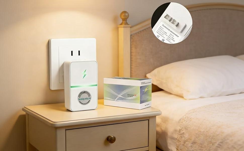 Plug-In Power Box with US Plug 2026 Updated Design, Compatible with 90–250V Input Range, Safe & Durable