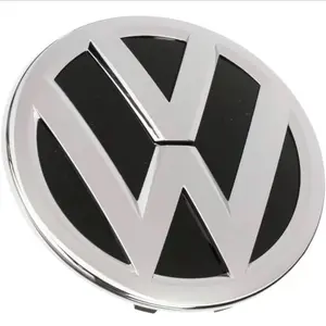 Volkswagen 2016-2017 Passat & 2015-2016 Jetta Front Grille Emblem OEM Genuine Part Black & Silver Car Accessory