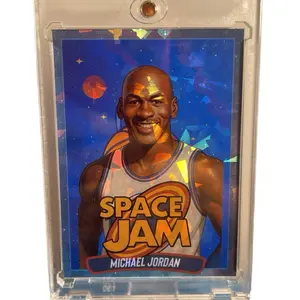 Michael Jordan Custom Space Jam Card (Cracked Ice)