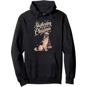 Shepherding Spirit German Shepherd Christmas Dog Mom Hoodie