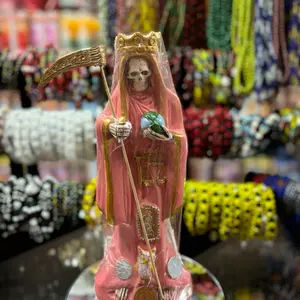 Pink Santa Muerte Statue