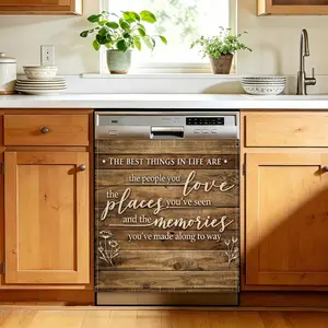 Home Best Thing Dishwasher Sticker Cover, 23 x 26 Inch Magnetic Appliance Panel for Dishwasher, Reusable Waterproof Kitchen Decor for Refrigerator Door
