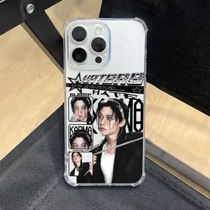 K-POP S-Stray K-Kids Boys Phone Case Suitable for iPhone 17 16e 16 15 14 13 12 11 Mini Pro Max Air X XR XSMAX 8 7 Plus Anti Fall Transparent Soft Back Cover