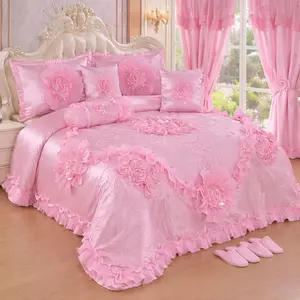 Luxury royal pink bedding set