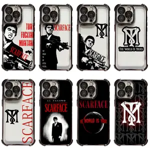 Scarface Tony M-Montana Transparent Phone Cases For iPhone 17 16 15 14 13 12 11 Promax Pro Air Plus The World Is Yours Shockproof Cover Casing Protection Best Gifts For Valentine Christmas Birthday Halloween