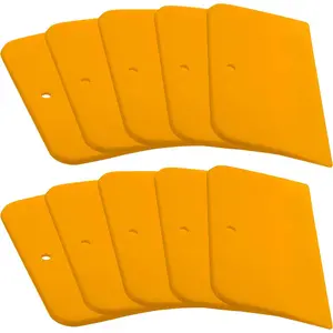 5 Inch Plastic  Filler Spreader Tools for Automotive  Fillers (10 Pack), Putties, Glazes, Epoxy , Caulk, Glues - Plastic Spreader Tool
