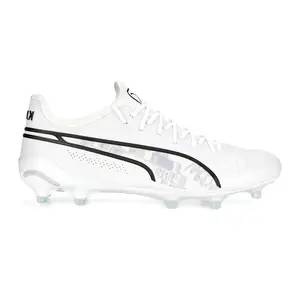PUMA Womens King Ultimate Brilliance Firm GroundArtificial Ground Soccer Cleats Cleated, Firm Ground, Turf - White