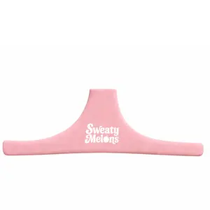 Boob sweat absorber - "AllTheThings" Sweatparator, in color Pink Rose. Comfortable boob sweat absorbing insert for your bra, sports bra, and bralette. Anti chafing, sweat wicking, anti irritation.
