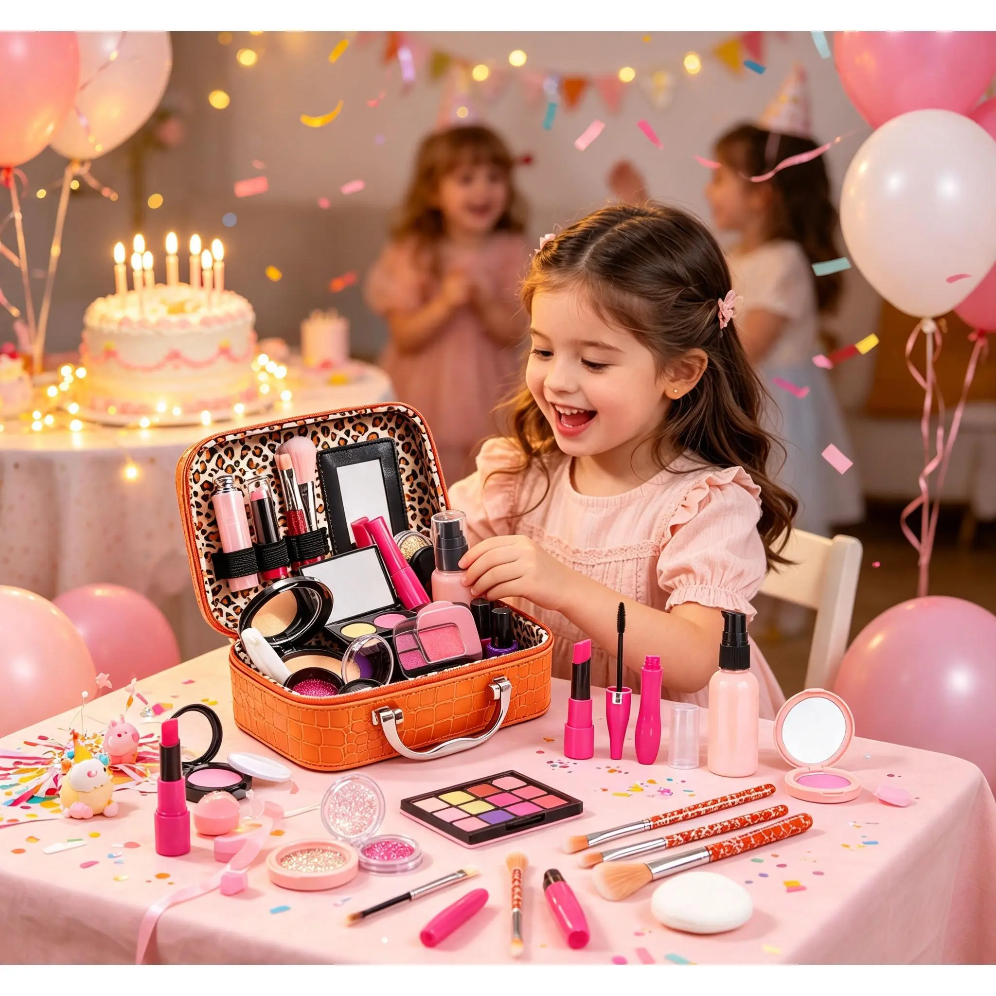 21 PCS Kids Pretend Simulation Play Set, Pigment-Free & No-Stain Safe Play Accessories, Portable Handled Storage Bag, Perfect Holiday & Children’s Day Gift for Girls, Indoor Outdoor Leisure Toy