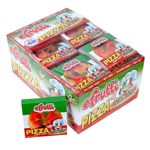 Efrutti Gummy Pizza 48 ct. - Sweet and Soft Gummy Candy in Pizza Shape with Fruit Flavors - 48 Count Pack Snack Bonbon
