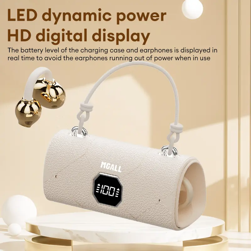 MGALL X22 Fashionable Clip-On Wireless Headphones with Handbag‑Style Light‑Luxury Leather Texture, Comfortable Fit, 2025 Bluetooth 6.0, LED HD Display, HiFi Sound, Sport & Travel Ready, Perfect Gift for Girlfriend,TikTokShop Back to School MGALL X22 Fashionable Clip-On Wireless Headphones with Handbag‑Style Light‑Luxury Leather Texture, Comfortable Fit, 2025 Bluetooth 6.0, LED HD Display, HiFi Sound, Sport & Travel Ready, Perfect Gift for Girlfriend,TikTokShop Back to School