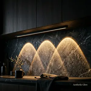 Upgrade Your Home! Aesthetic Hill-Effect Motion Sensor Light| Wireless Under Cabinet Night Light| 3 Color Temperatures & Dimmable| 30cm/40cm| Perfect Mother's Day Gift