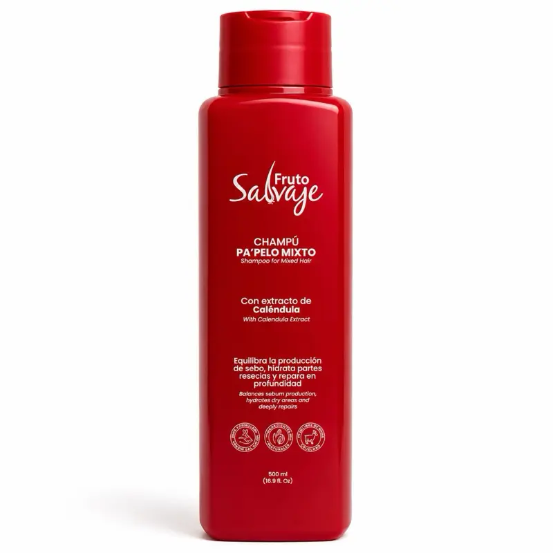 Wild Fruit Shampoo 500ml - For Combination, Dry, Oily, Color-Treated Hair with Anti-Dandruff Formula