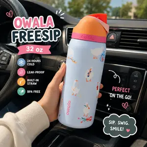 Owala FreeSip Silly Goose 32 oz Insulated Vacuum Flask with Straw - Outfitters Exclusive  Design