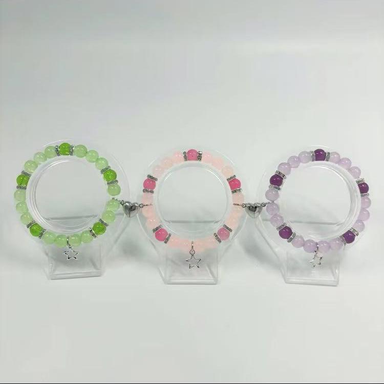 3Pcs Handmade Glass Bead Bracelets BFF Bracelets Classmate Bracelets