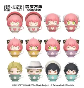 Spy X Family Tea Time Anya Loid Yor Cozy Afternoon Gathering Moegrain Blind Bag Gifts Toy Model Anime Figures Collect Ornaments