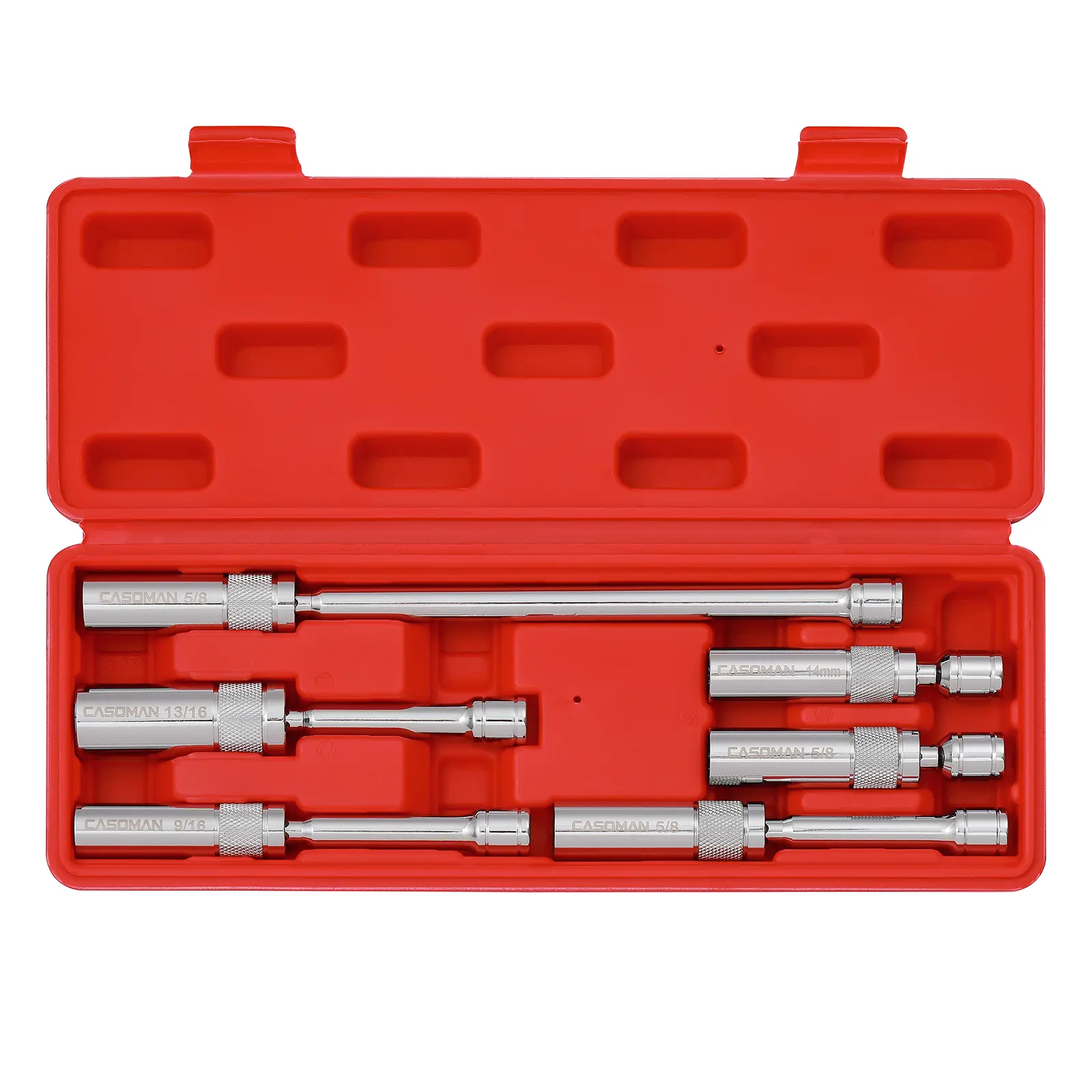 6PCS 3/8-Inch Drive Magnetic Swivel Spark Plug Socket Set, Thin Wall, Include 9/16-Inch, 5/8-Inch, 13/16-Inch, 14mm, Socket, Length: 4-Inch, 6-Inch, 11-Inch, 12-Point, CR-V, #tool upgrade,toolupgrade