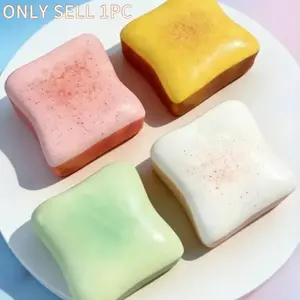 Super Soft Butter Toast Stress Relief Toy, Options, Perfect Birthday Gift, Desk Decoration, Spring Summer