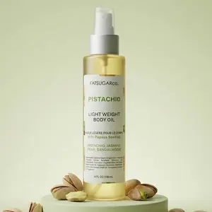 Pistachio Light Weight Body Oil 150g - Silky Blend of Sunflower Coconut & Almond Oils for Soft Radiant Skin