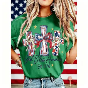 God Bless America Women T-shirt 250 Years America Anniversary USA 250th Birthday Gift Shirt Memorial Independence Day 4th of July Men Women Cotton Tee Shirt summerwins