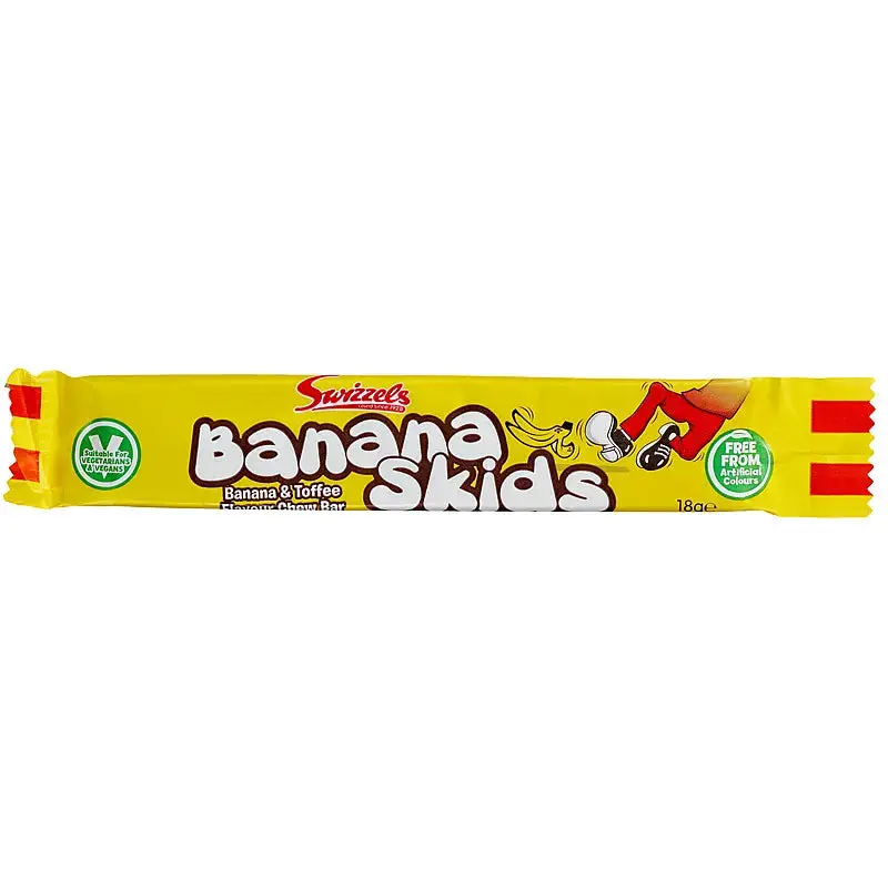 Swizzels Banana Skids Chewy Banana & Toffee Swizzels Banana Skids Chewy Banana & Toffee