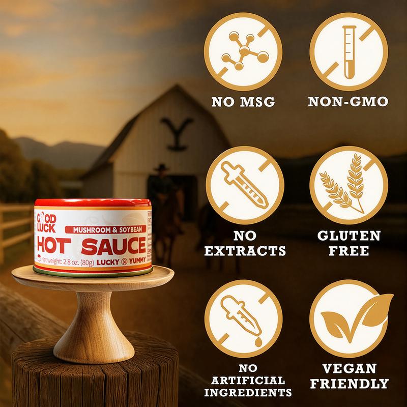 The world’s first low-fat, low-sodium, low-calorie healthy salad mushroom chili sauce – Only 30 calories per can! Each box contains 6 cans, plant-based, vegan, and no preservatives. The perfect addition to your salad!