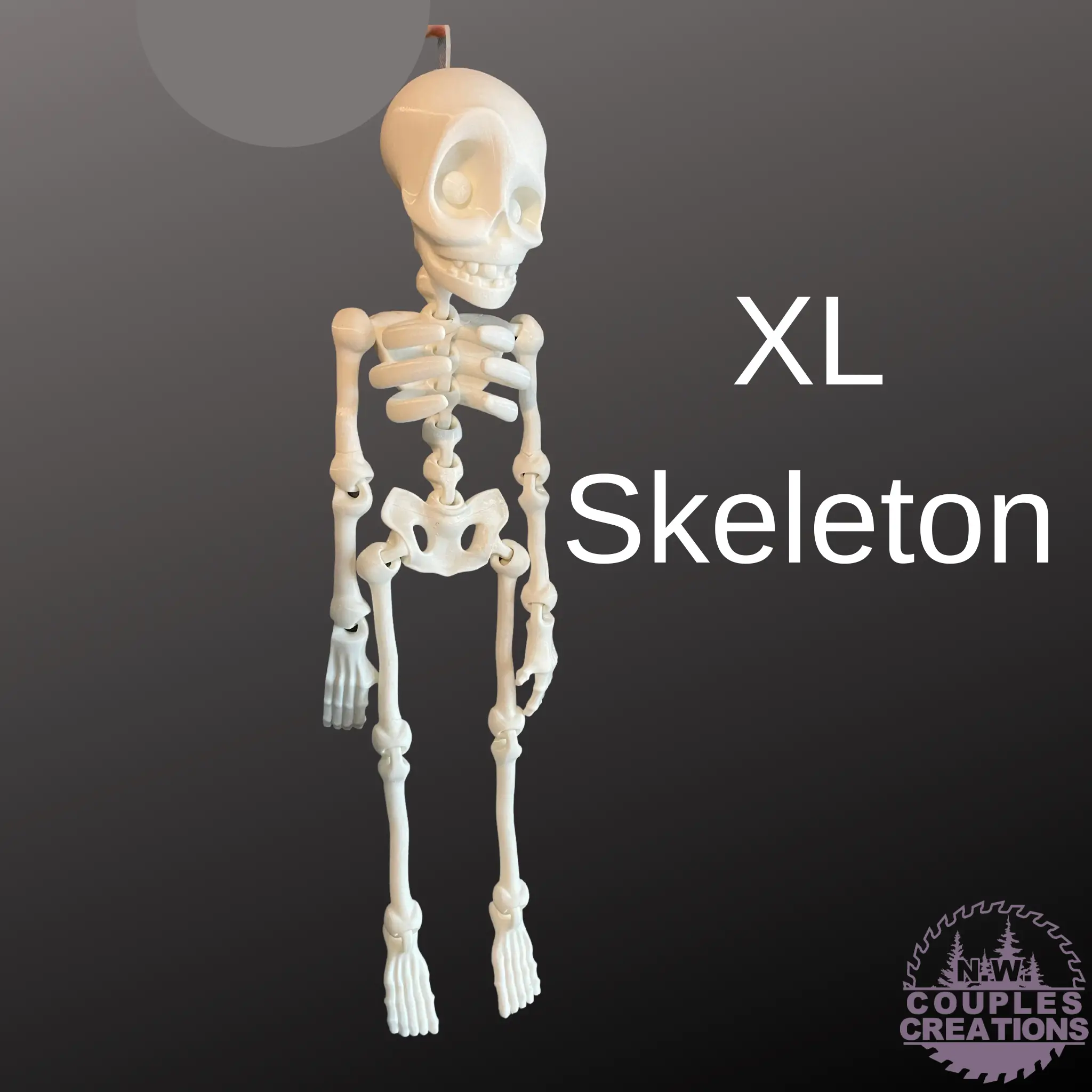 Hangable 3D Printed Skeleton Ornament Decor - Perfect Small Gift for ...