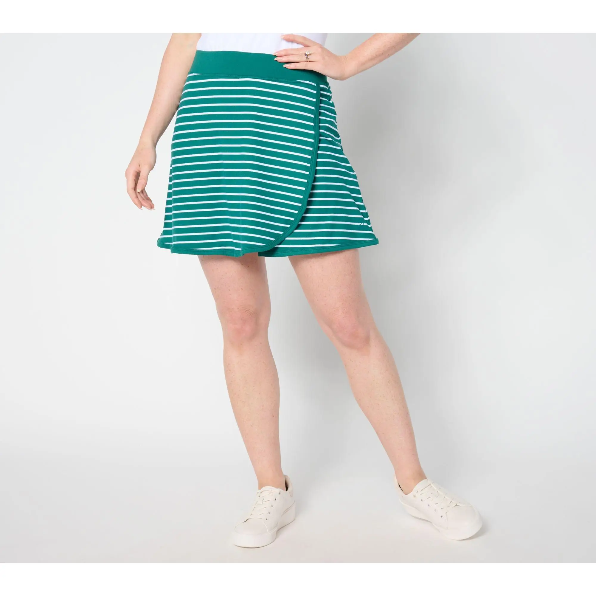 Cuddl Duds Flexwear Foldover Skort