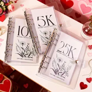 【Father's Day Gift】12 Month Money Saving Challenge Binder, Money Saving Budget Binder with Cash Envelopes, Savings Challenges Book For New year Gifts, Savings Challenge Planner【Dealsforyoudays】
