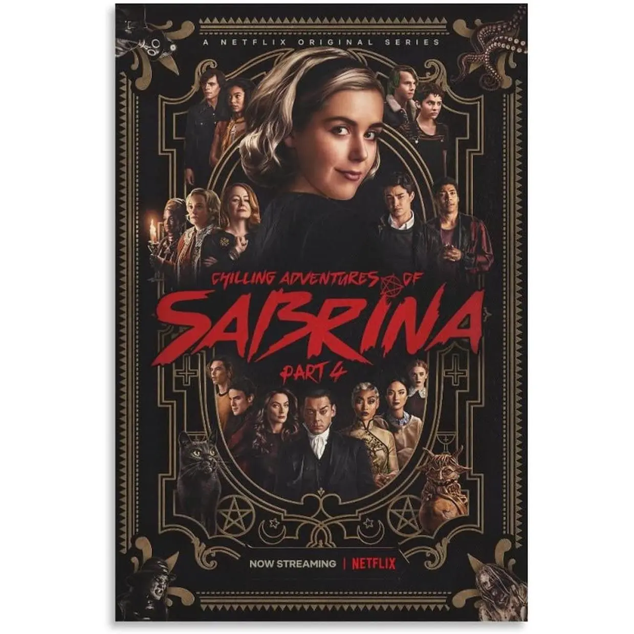 Chilling Adventures of Sabrina Movie Poster Art Canvas Wall Art Prints for Wall Decor Room Decor Bedroom Decor Gifts