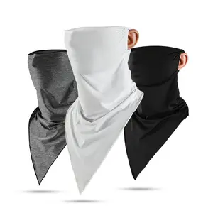 Summer sunscreen cycling mask ice silk triangle scarf bicycle outdoor sports magic headscarf multi-functional scarf cover