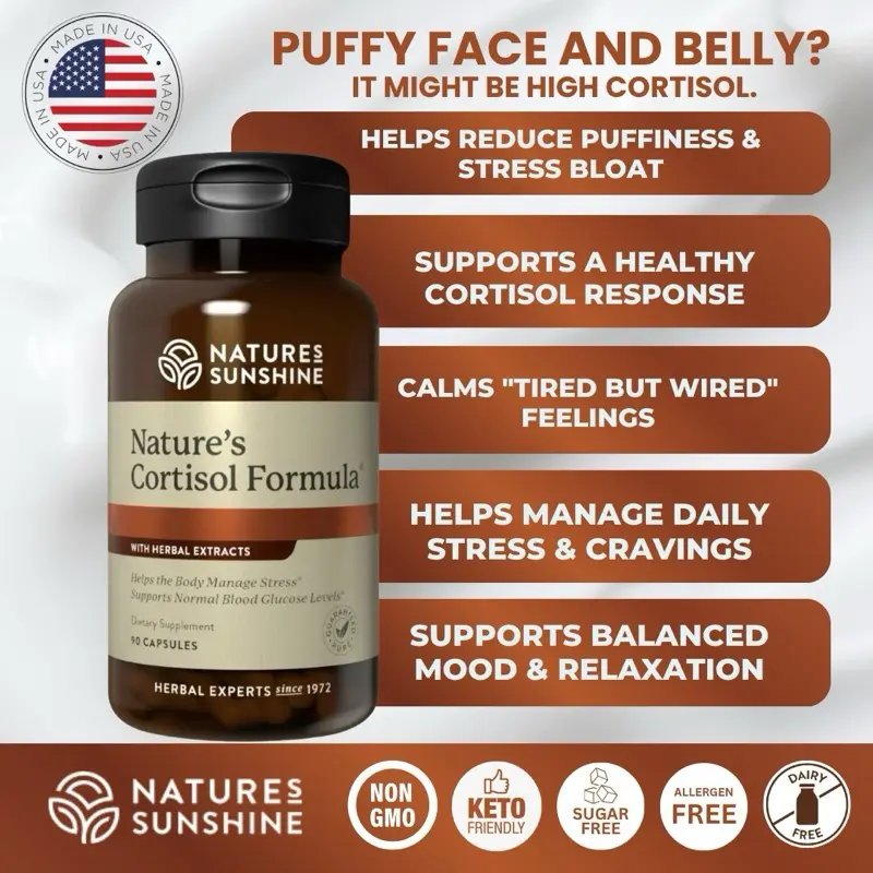 Nature's Sunshine Cortisol Formula, 90 Capsules