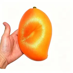Giant Simulation Mango TPR Squishy Squeeze Toy, Super Soft Slow Rebound Fruit Stress Relief Fidget Toy, Kids Birthday Party Favor Goodie Bag Fillers #H6T