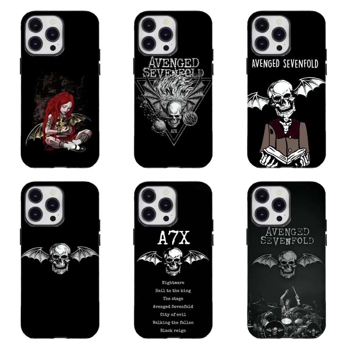 A-Avenged S-Sevenfold Death Bat Phone Case Gothic