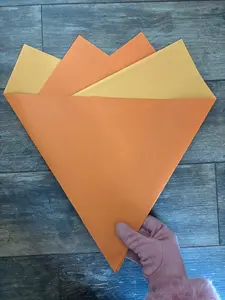 Fall Orange Double Sided Wrapping Paper 20 Sheets 58cm x 58cm Waterproof Florist Quality No Warranty