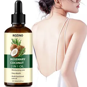 100ml Rosemary Coconut 2 in 1 Oil, Moisturizing Care, Easy to Absorb, Multi - functional Care Oil, Brings Nourishment to Hair and Other Parts