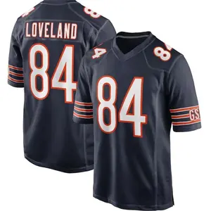 Unisex Football inspired by Chicago Loveland 84 Home Game Jersey - Black
