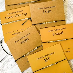Morse Code Meaningful Bracelets