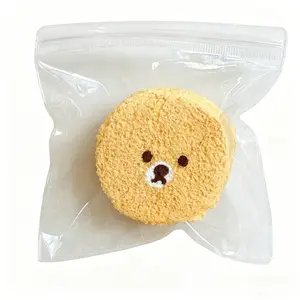 Squishy Round Toast Stress Relief Toy Soft Silicone Squeeze Toys Food Colored Sensory Fidget Toys for Kids Adults Office Desk Decor Student Gift Handmade Grape Crystal Mochi Set Glutinous Rice Cake