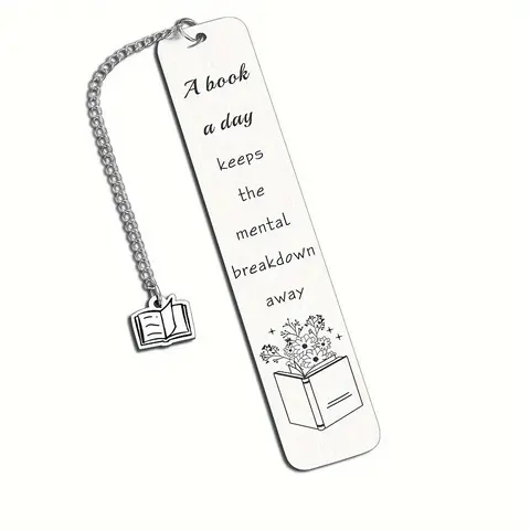 Stainless Steel Bookmark, 1 Set Reading Bookmark, Book Page Markers, Book Lover Gift, Book Accessories, Office Stationery & Supplies