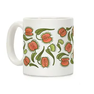Venus Flytrap Ceramic Coffee Mug - Handles Included Cup Tumbler Cute Drinkware
