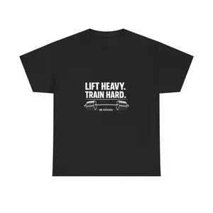 Lift Heavy Train Hard T-Shirt — Weightlifting Gym Tee