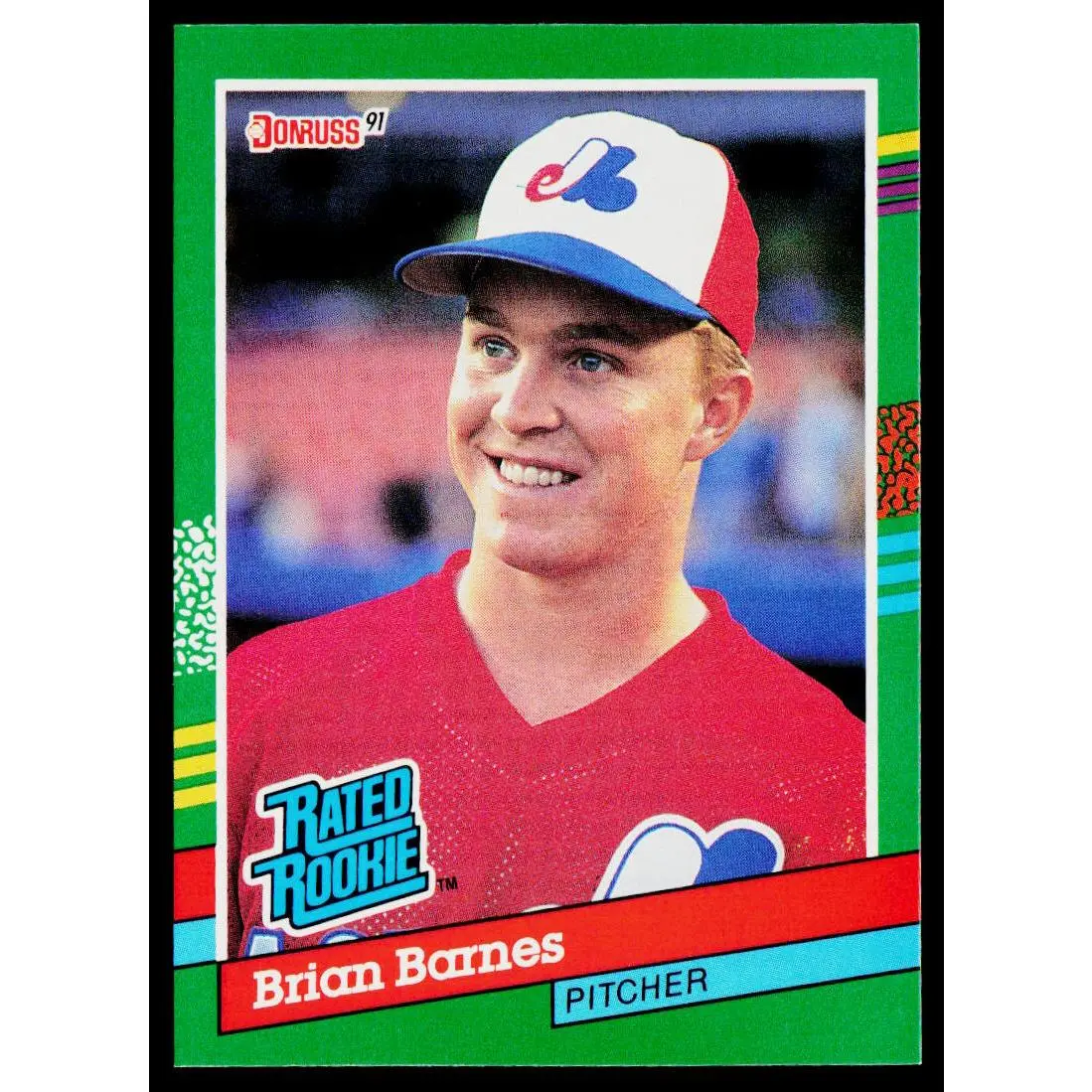 Brian Barnes 1991 Donruss #415b RC Montreal Expos